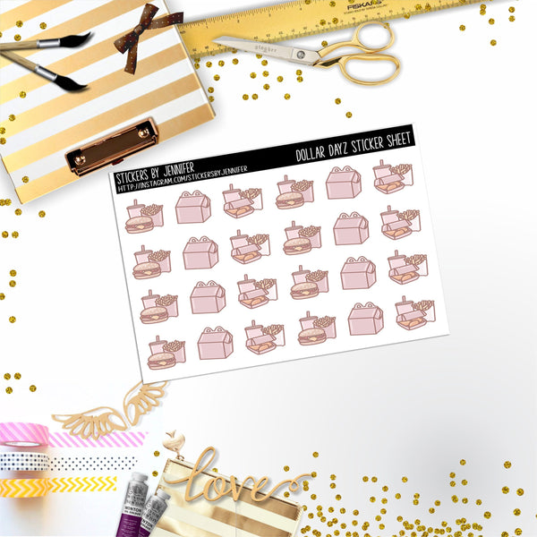 Deco Mini DD141, Planner Stickers, Bullet Journal, Functional Planner Stickers, Stationary Stickers
