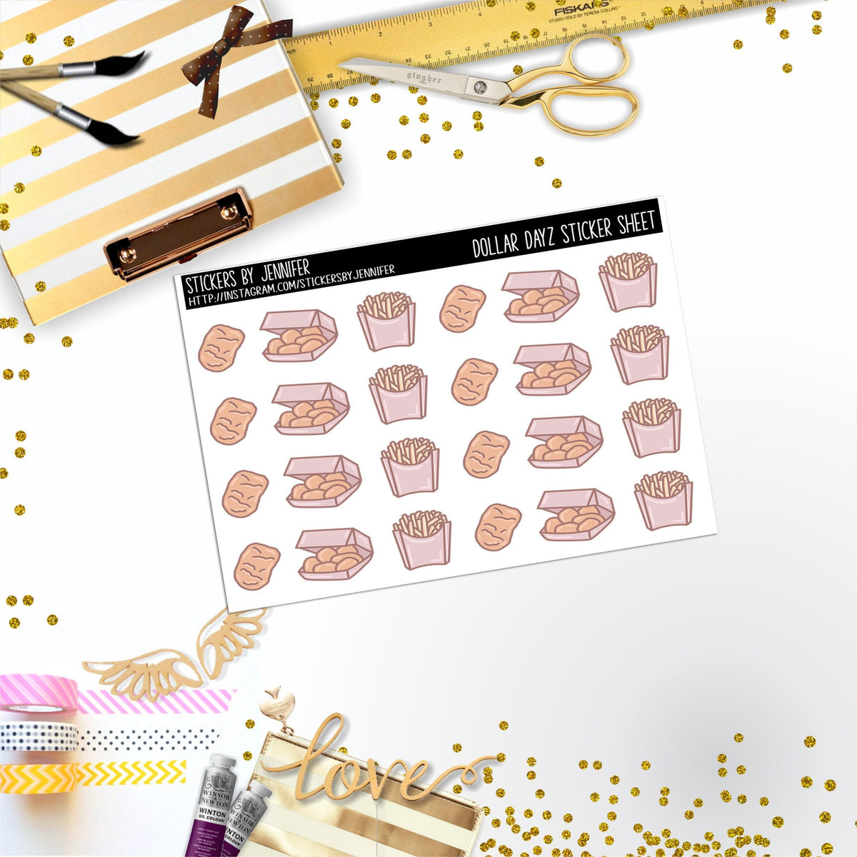 Deco Mini DD142, Planner Stickers, Bullet Journal, Functional Planner Stickers, Stationary Stickers