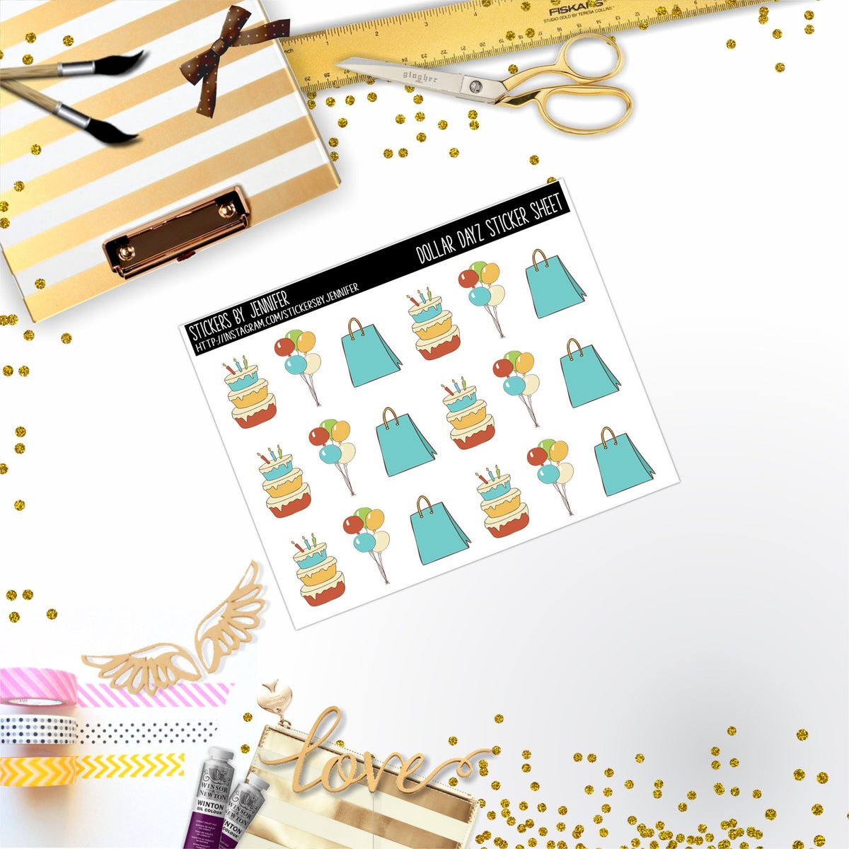 Deco Mini DD221, Planner Stickers, Bullet Journal, Functional Planner Stickers, Stationary Stickers