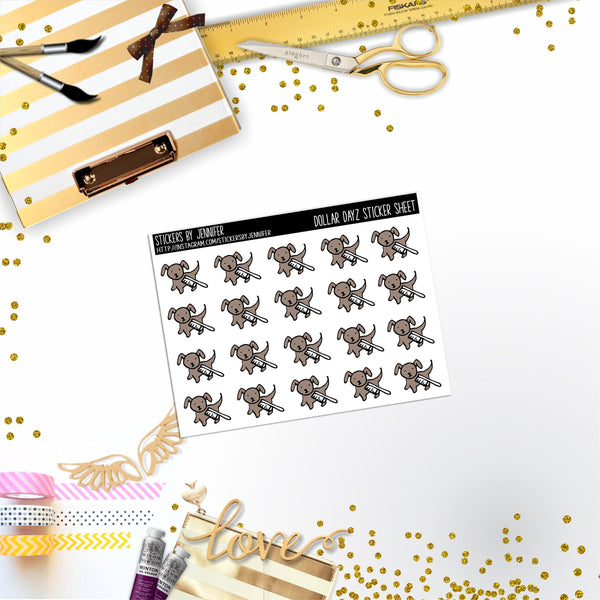 Deco Mini DD242, Planner Stickers, Bullet Journal, Functional Planner Stickers, Stationary Stickers