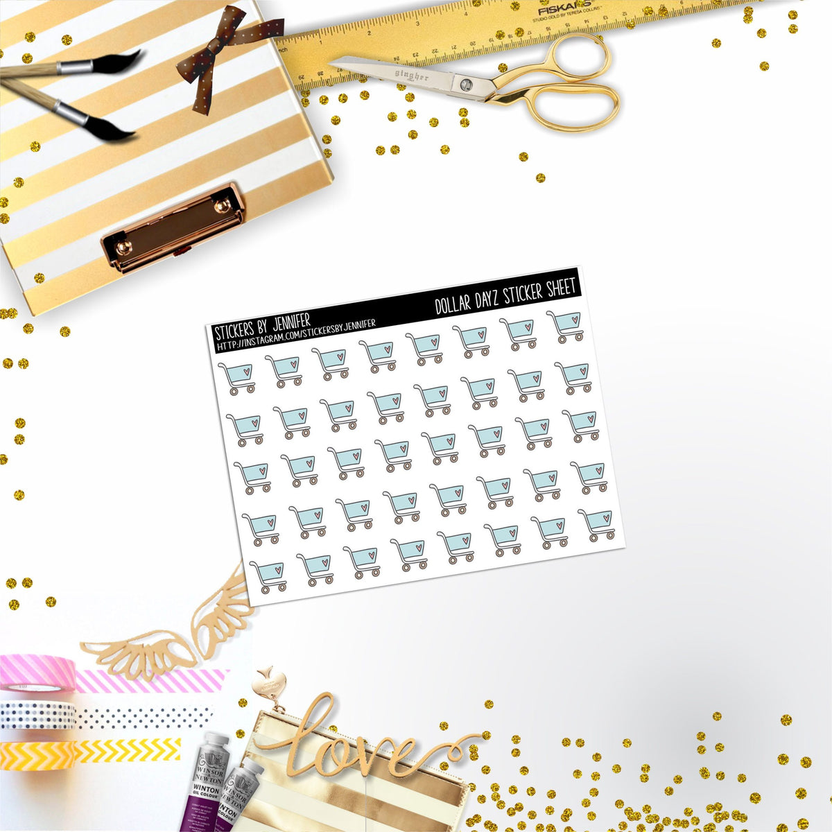Deco Mini DD263 Planner Stickers, Bullet Journal, Functional Planner Stickers, Stationary Stickers