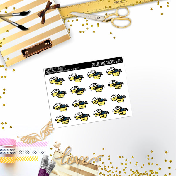 Deco Mini DD344 Planner Stickers, Bullet Journal, Functional Planner Stickers, Stationary Stickers