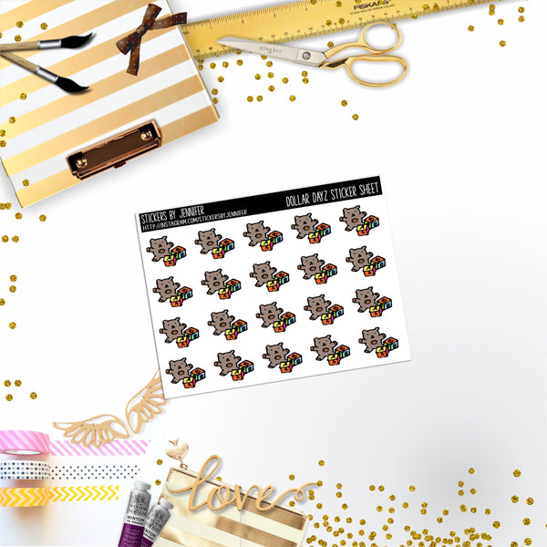 Deco Mini DD362 Planner Stickers, Bullet Journal, Functional Planner Stickers, Stationary Stickers