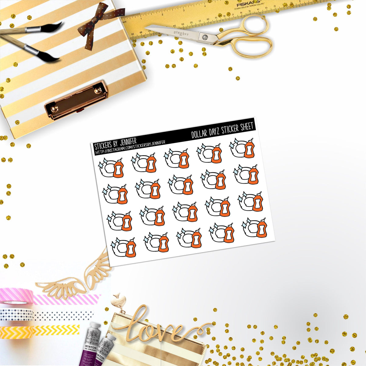 Deco Mini DD365 Planner Stickers, Bullet Journal, Functional Planner Stickers, Stationary Stickers