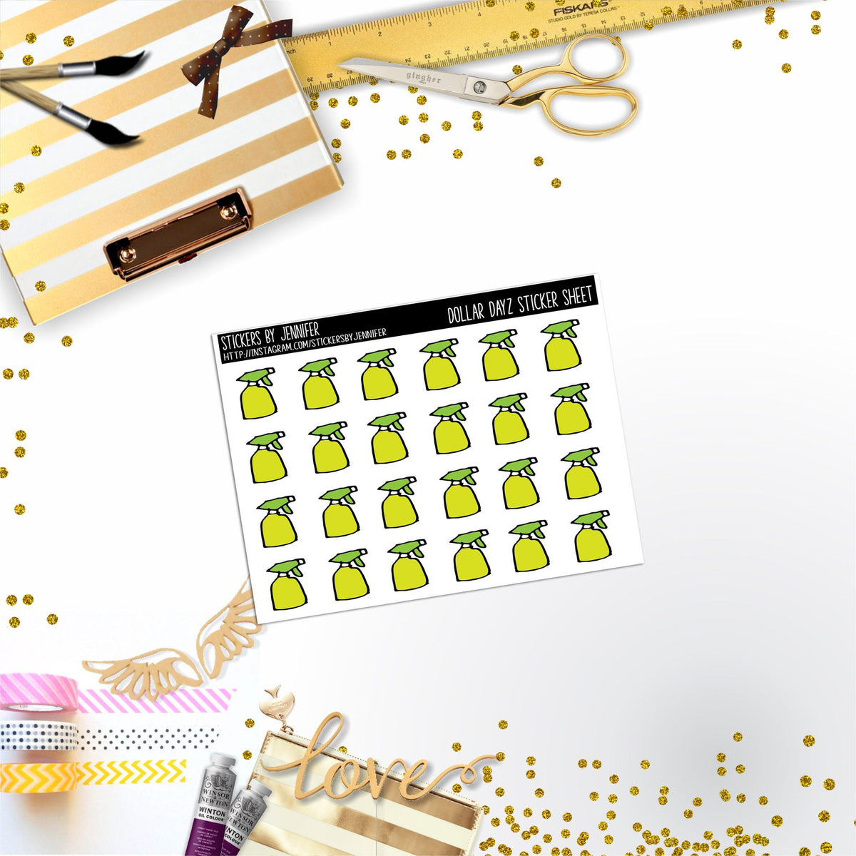 Deco Mini DD371 Planner Stickers, Bullet Journal, Functional Planner Stickers, Stationary Stickers