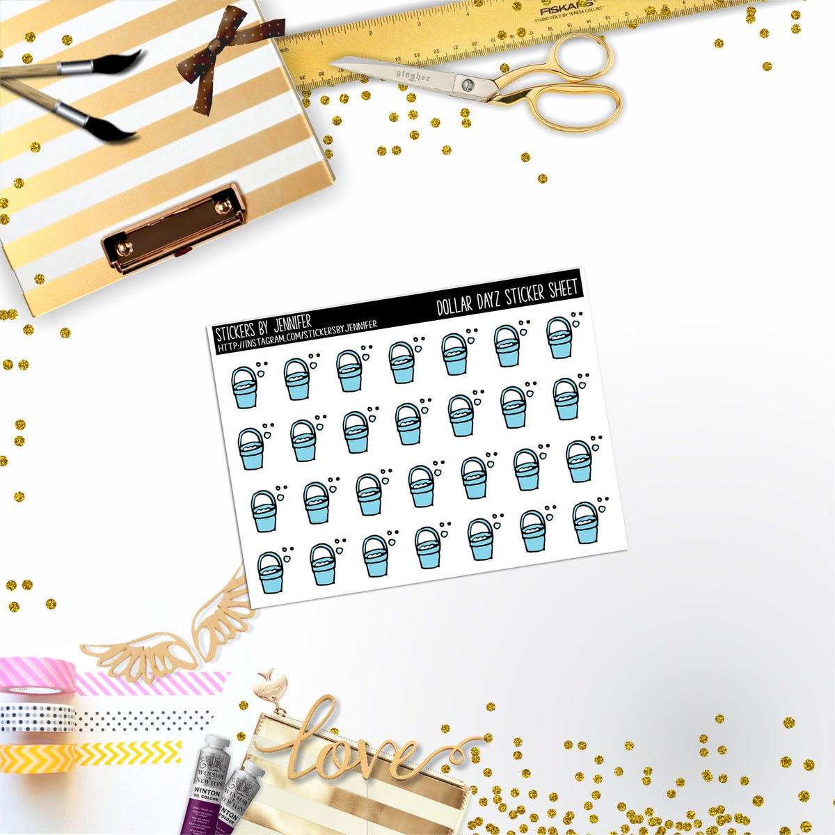 Deco Mini DD383 Planner Stickers, Bullet Journal, Functional Planner Stickers, Stationary Stickers