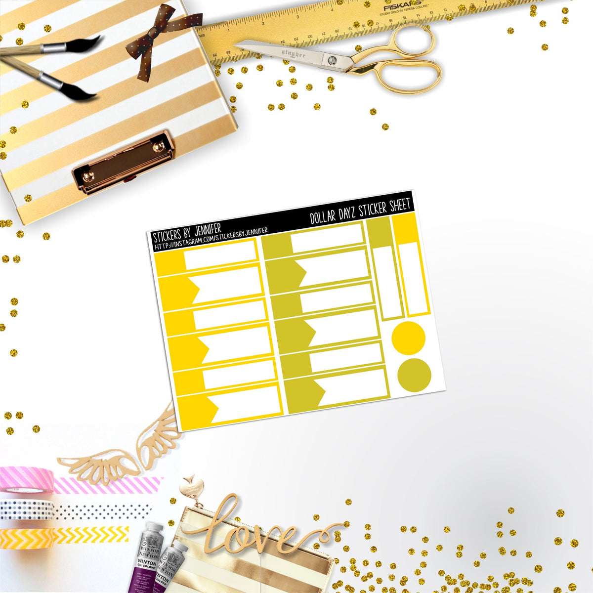 Deco Mini DD403 Planner Stickers, Bullet Journal, Functional Planner Stickers, Stationary Stickers