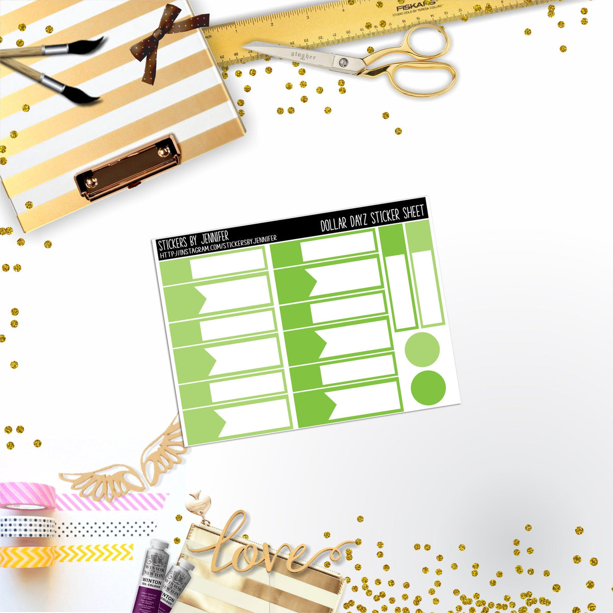 Deco Mini DD409 Planner Stickers, Bullet Journal, Functional Planner Stickers, Stationary Stickers