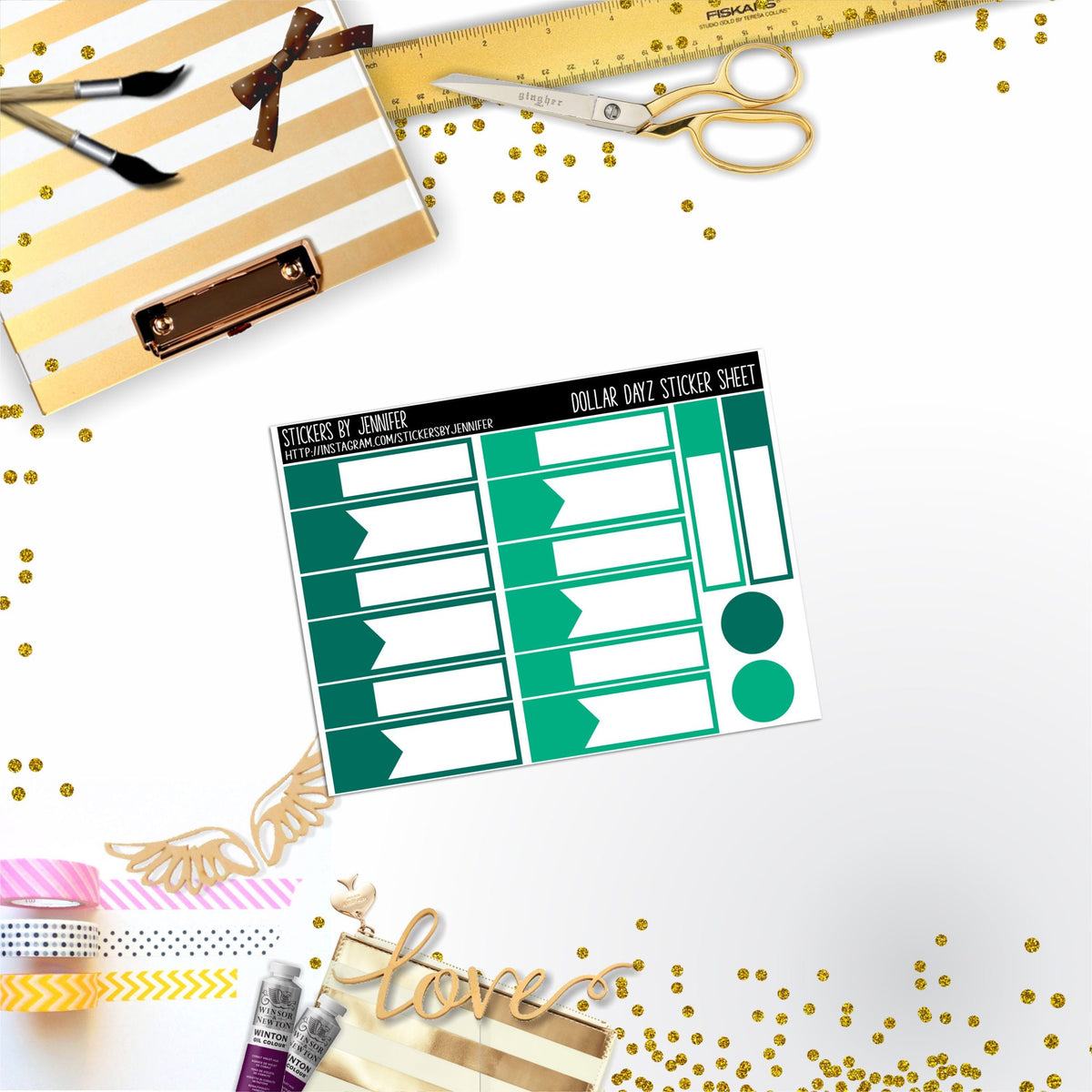 Deco Mini DD412 Planner Stickers, Bullet Journal, Functional Planner Stickers, Stationary Stickers