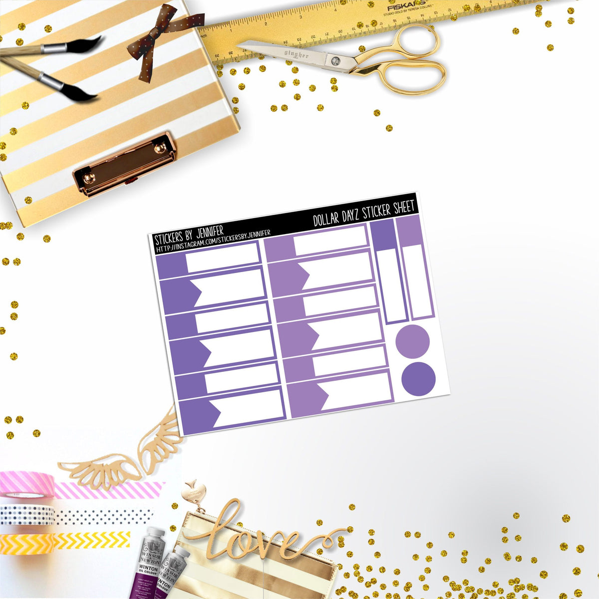 Deco Mini DD425 Planner Stickers, Bullet Journal, Functional Planner Stickers, Stationary Stickers