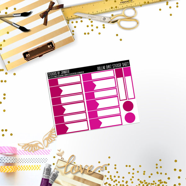 Deco Mini DD432 Planner Stickers, Bullet Journal, Functional Planner Stickers, Stationary Stickers