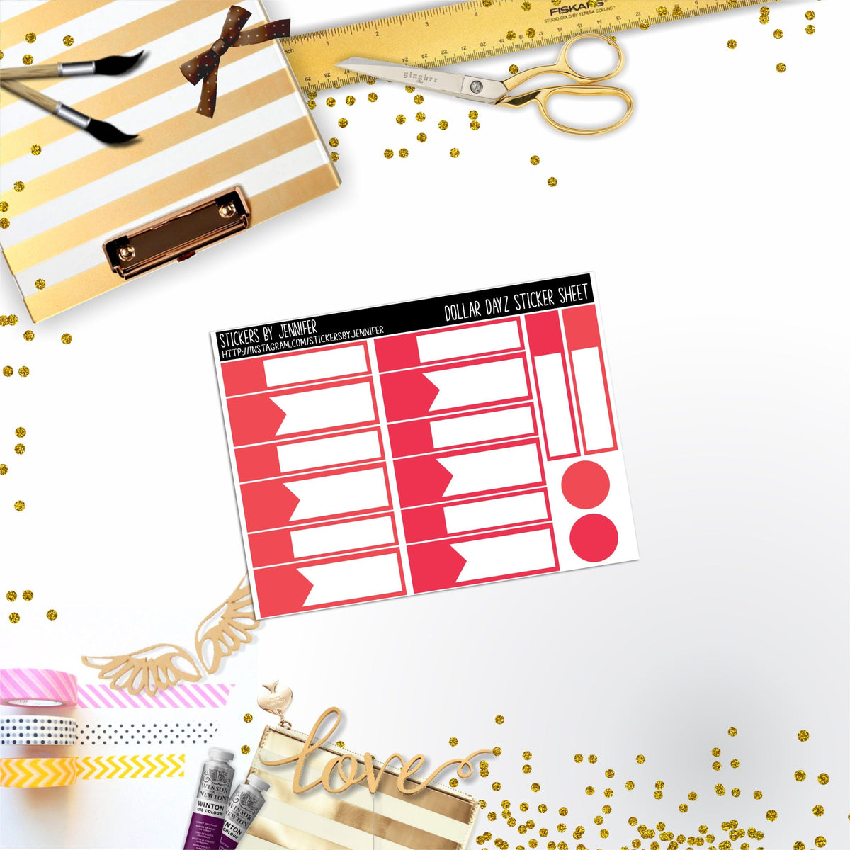 Deco Mini DD437 Planner Stickers, Bullet Journal, Functional Planner Stickers, Stationary Stickers