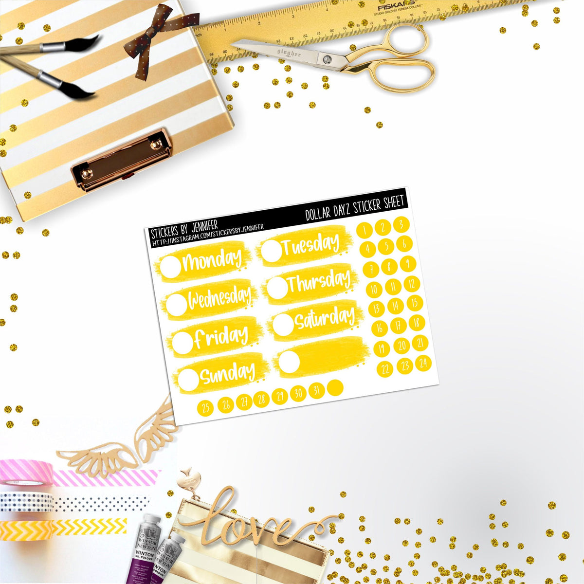 Deco Mini DD454 Planner Stickers, Bullet Journal, Functional Planner Stickers, Stationary Stickers