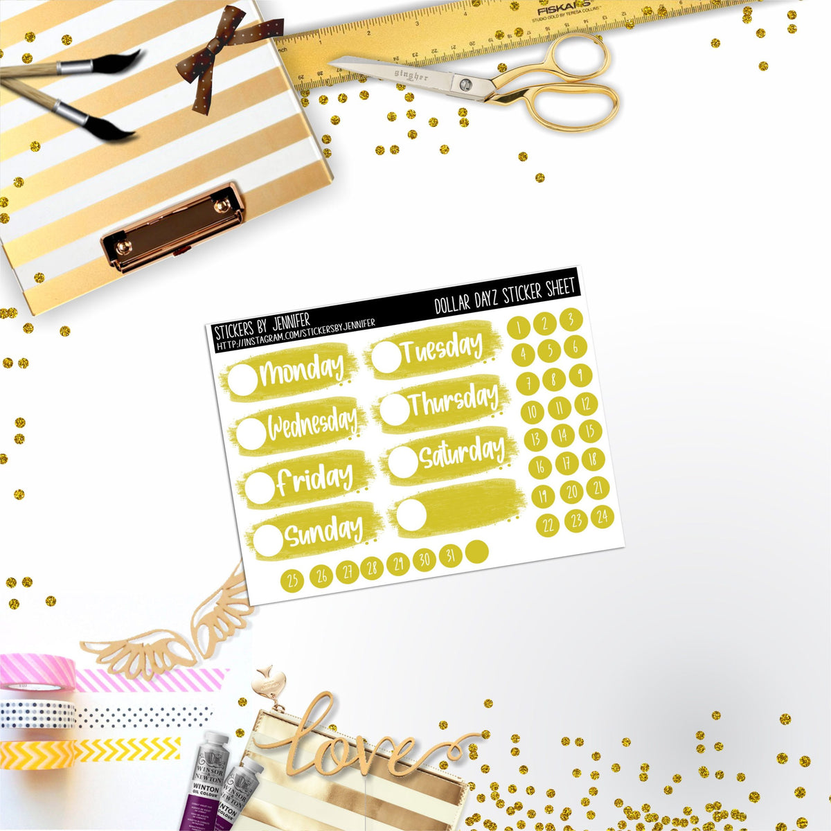 Deco Mini DD455 Planner Stickers, Bullet Journal, Functional Planner Stickers, Stationary Stickers