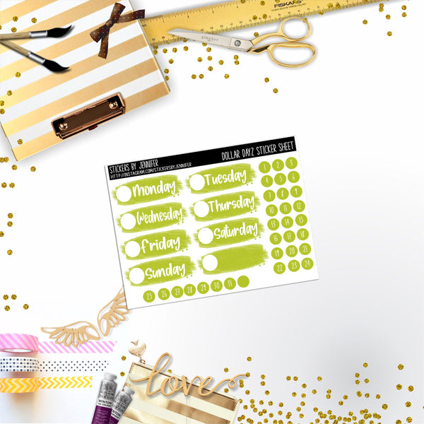 Deco Mini DD458 Planner Stickers, Bullet Journal, Functional Planner Stickers, Stationary Stickers