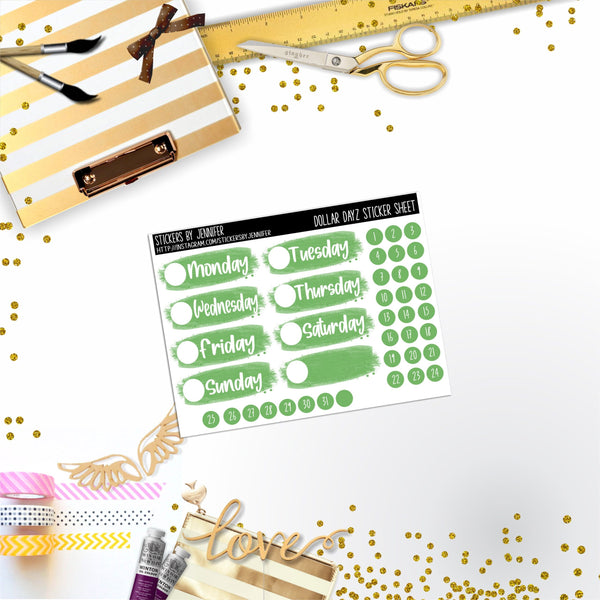 Deco Mini DD465 Planner Stickers, Bullet Journal, Functional Planner Stickers, Stationary Stickers