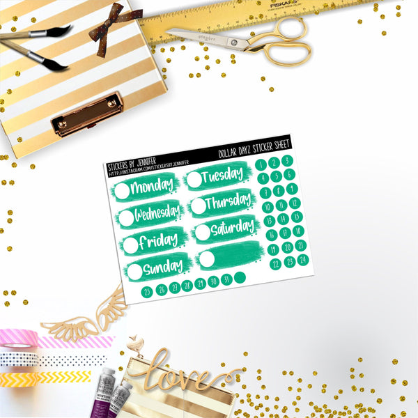 Deco Mini DD473 Planner Stickers, Bullet Journal, Functional Planner Stickers, Stationary Stickers