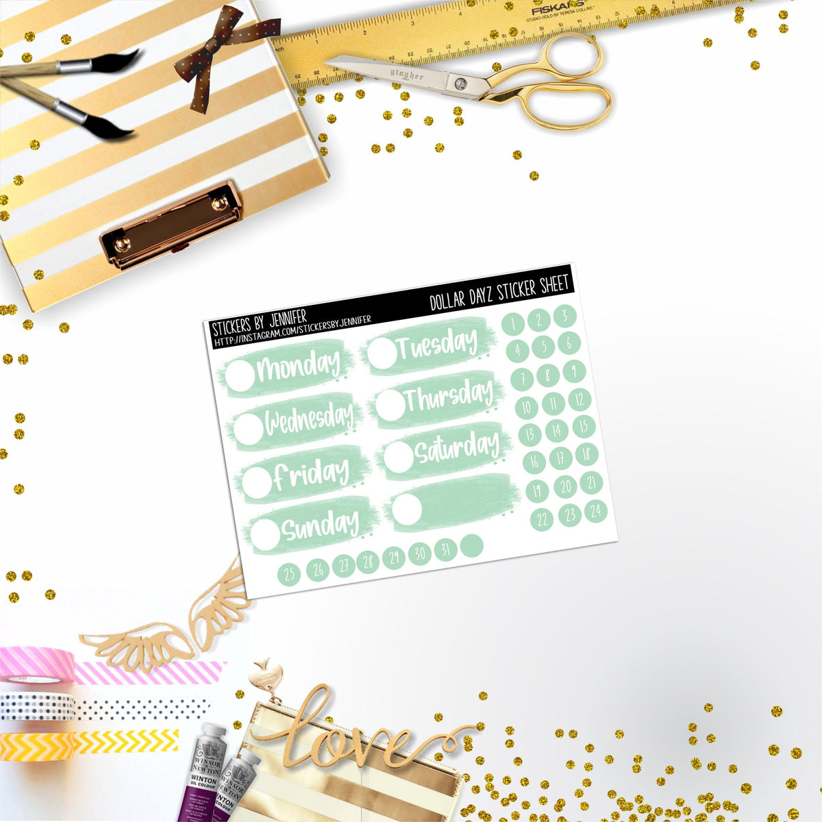 Deco Mini DD475 Planner Stickers, Bullet Journal, Functional Planner Stickers, Stationary Stickers