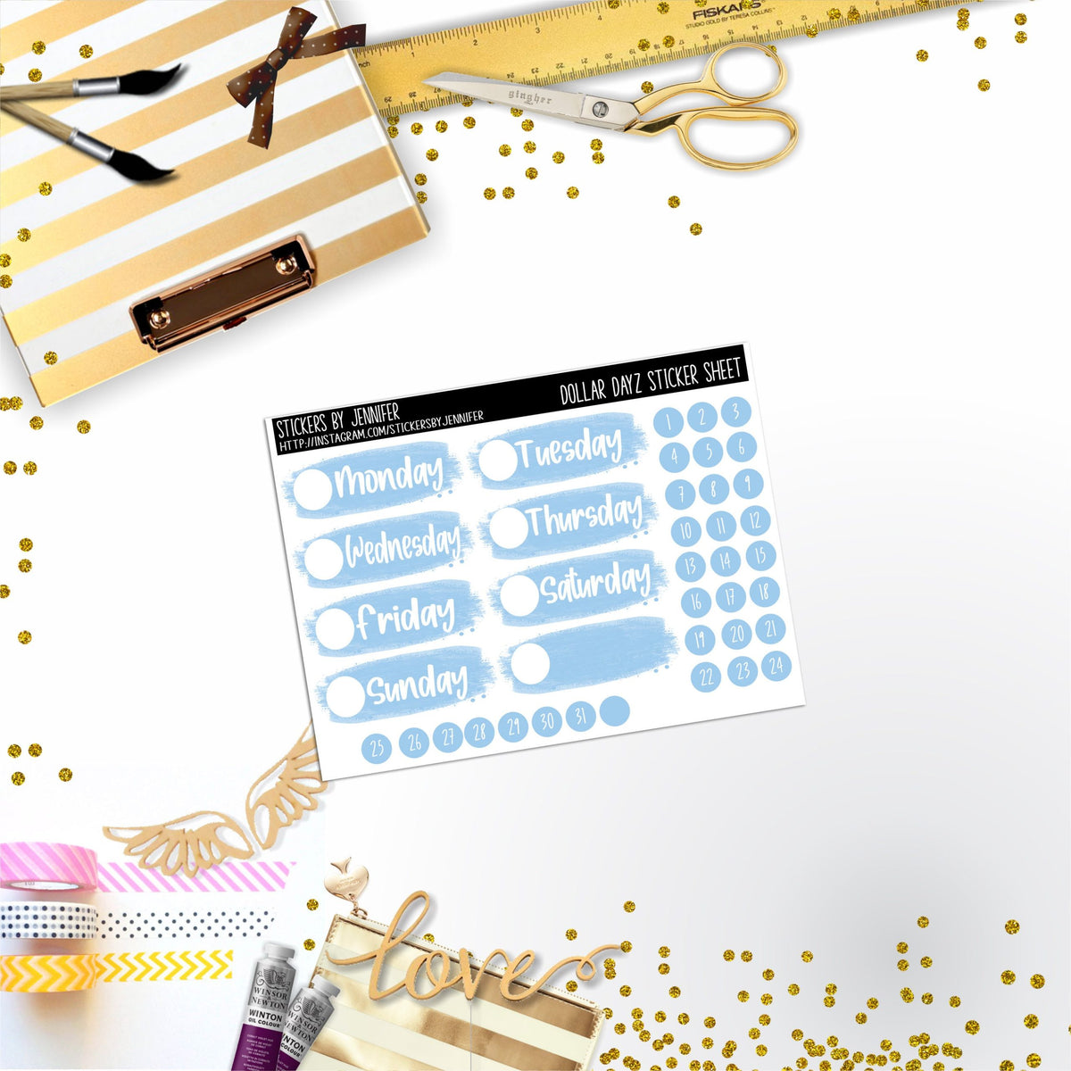 Deco Mini DD485 Planner Stickers, Bullet Journal, Functional Planner Stickers, Stationary Stickers