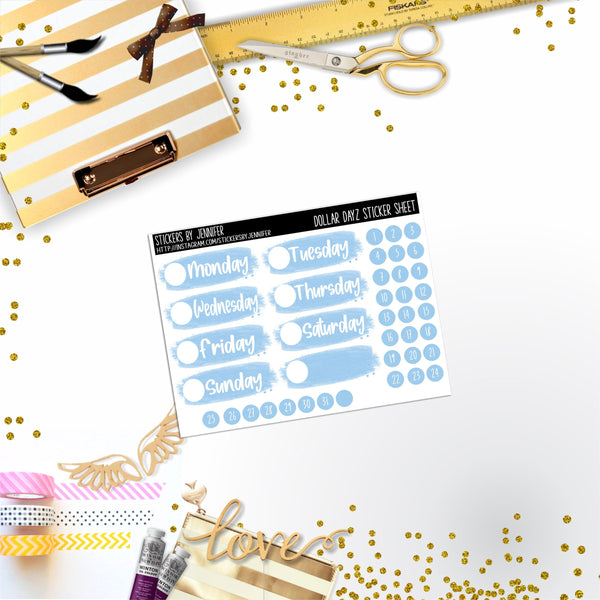 Deco Mini DD485 Planner Stickers, Bullet Journal, Functional Planner Stickers, Stationary Stickers