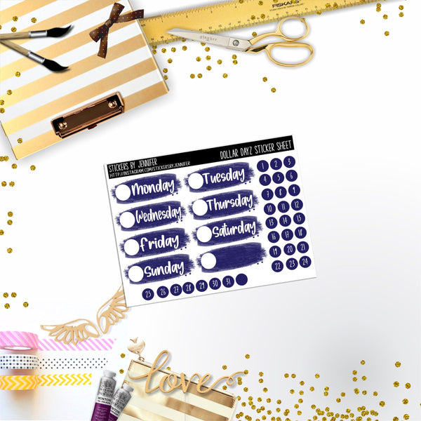 Deco Mini DD491 Planner Stickers, Bullet Journal, Functional Planner Stickers, Stationary Stickers