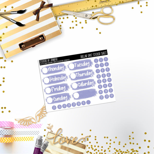 Deco Mini DD494 Planner Stickers, Bullet Journal, Functional Planner Stickers, Stationary Stickers