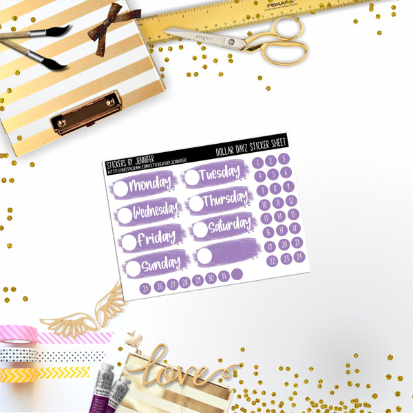 Deco Mini DD498 Planner Stickers, Bullet Journal, Functional Planner Stickers, Stationary Stickers
