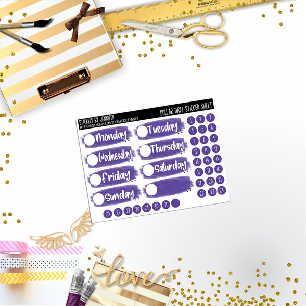 Deco Mini DD500 Planner Stickers, Bullet Journal, Functional Planner Stickers, Stationary Stickers