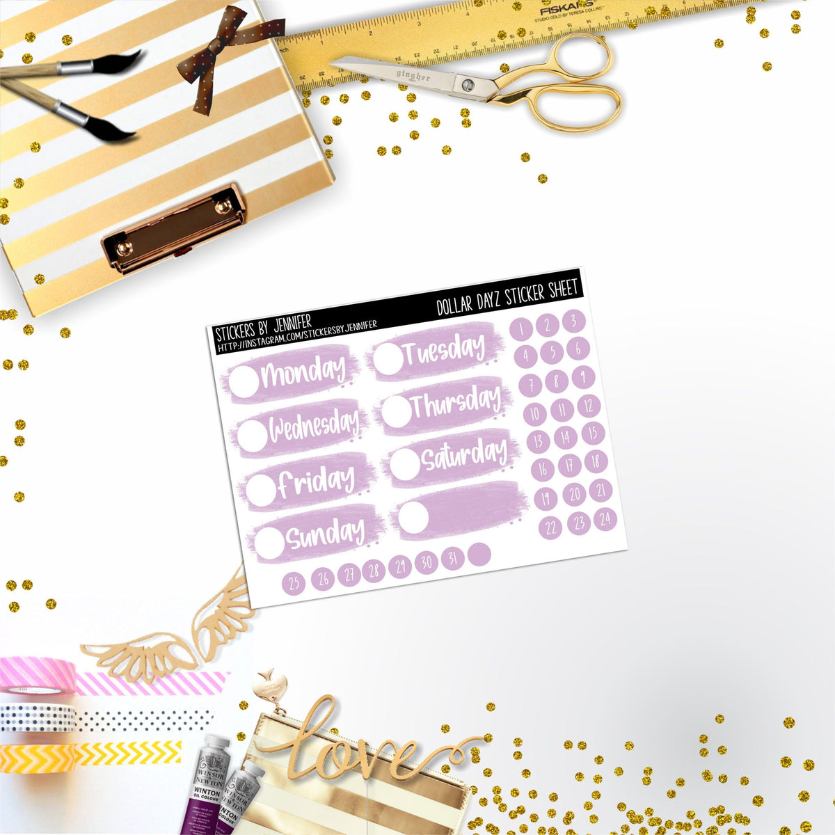 Deco Mini DD505 Planner Stickers, Bullet Journal, Functional Planner Stickers, Stationary Stickers