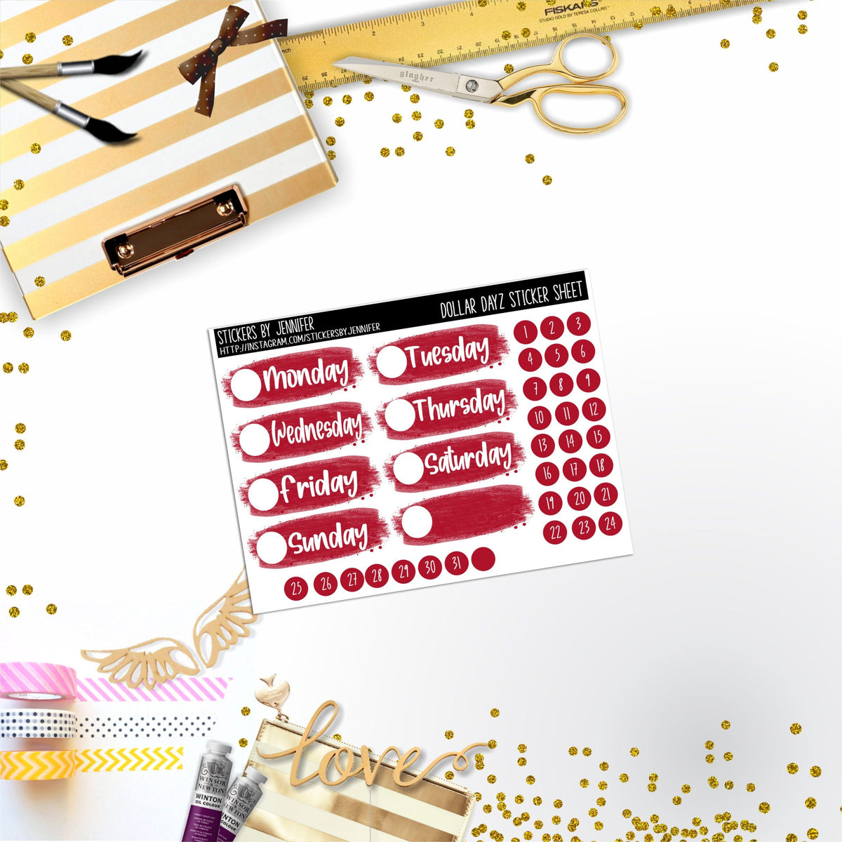 Deco Mini DD525 Planner Stickers, Bullet Journal, Functional Planner Stickers, Stationary Stickers