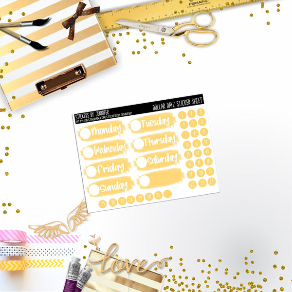 Deco Mini DD530 Planner Stickers, Bullet Journal, Functional Planner Stickers, Stationary Stickers