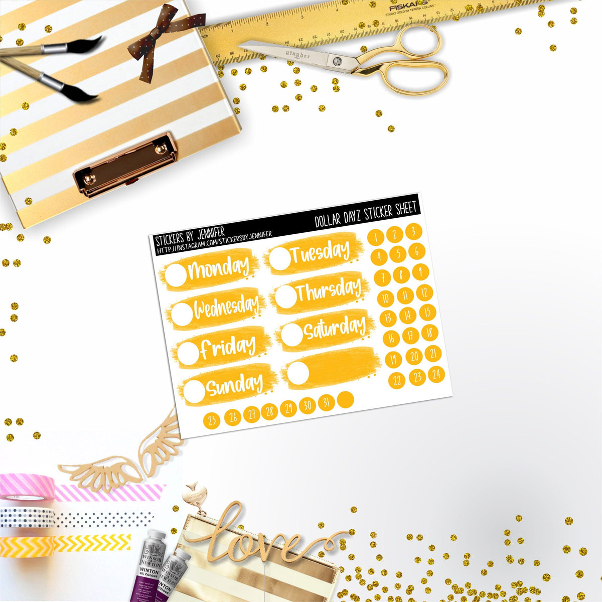 Deco Mini DD531 Planner Stickers, Bullet Journal, Functional Planner Stickers, Stationary Stickers