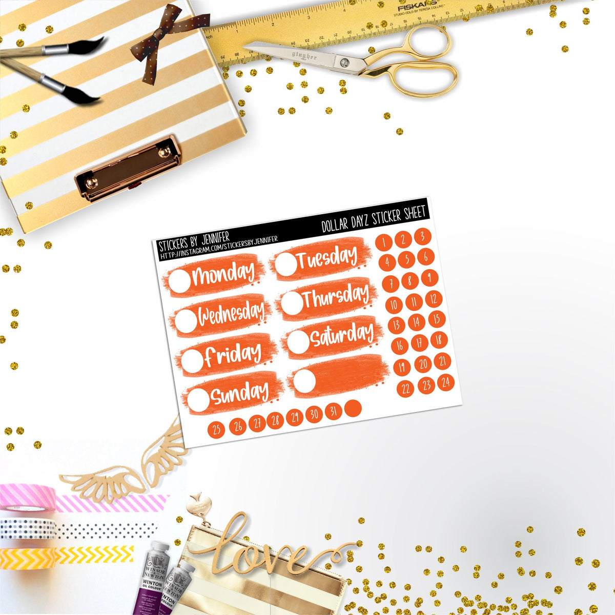 Deco Mini DD533 Planner Stickers, Bullet Journal, Functional Planner Stickers, Stationary Stickers