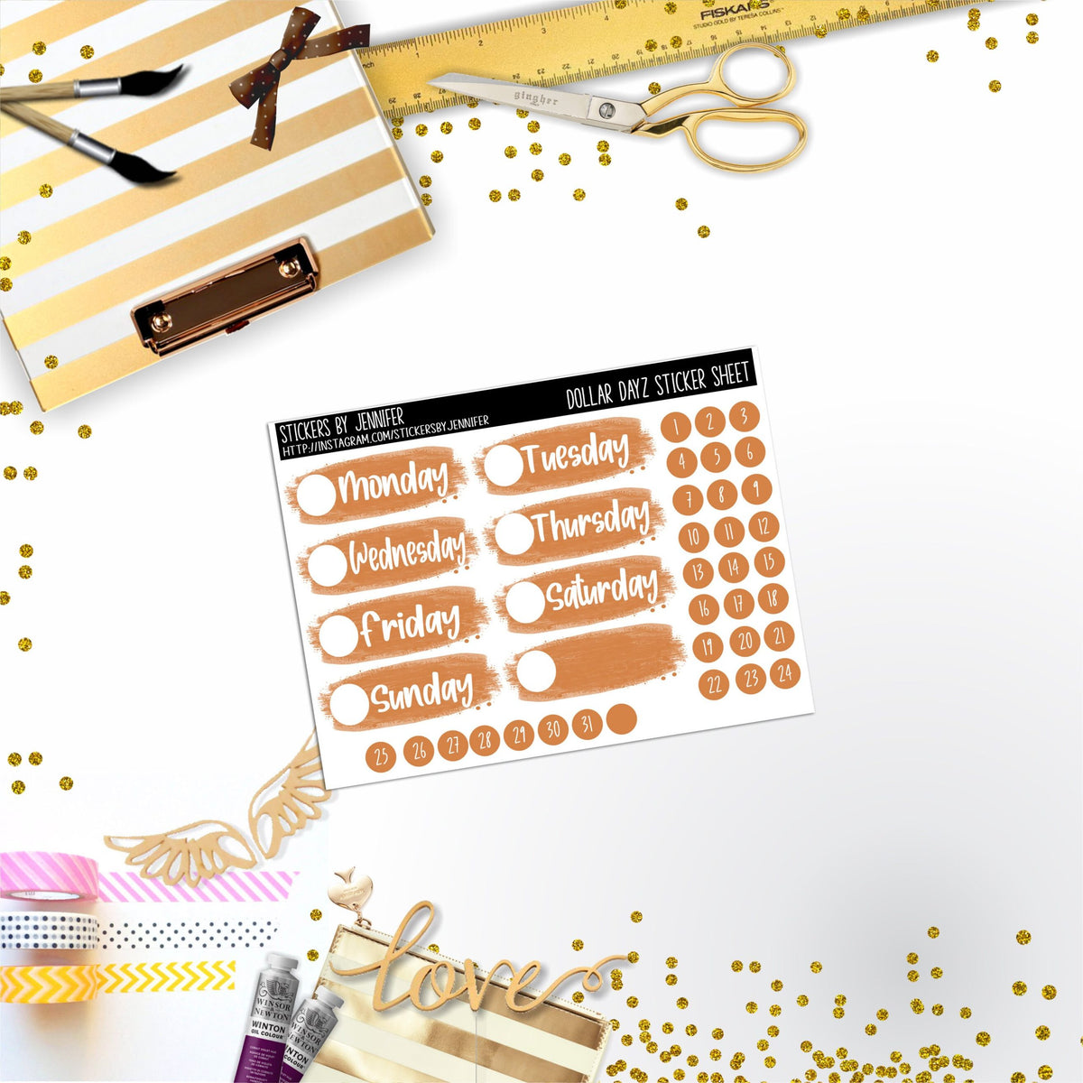 Deco Mini DD536 Planner Stickers, Bullet Journal, Functional Planner Stickers, Stationary Stickers
