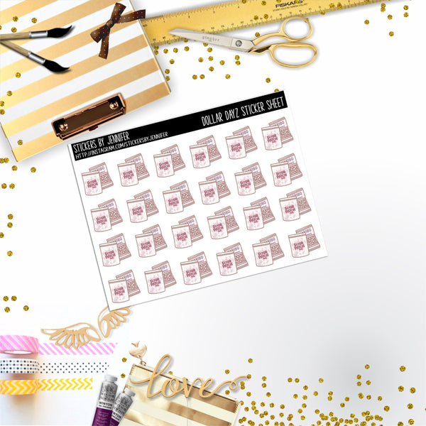 Deco Mini DD607 Planner Stickers, Bullet Journal, Functional Planner Stickers, Stationary Stickers