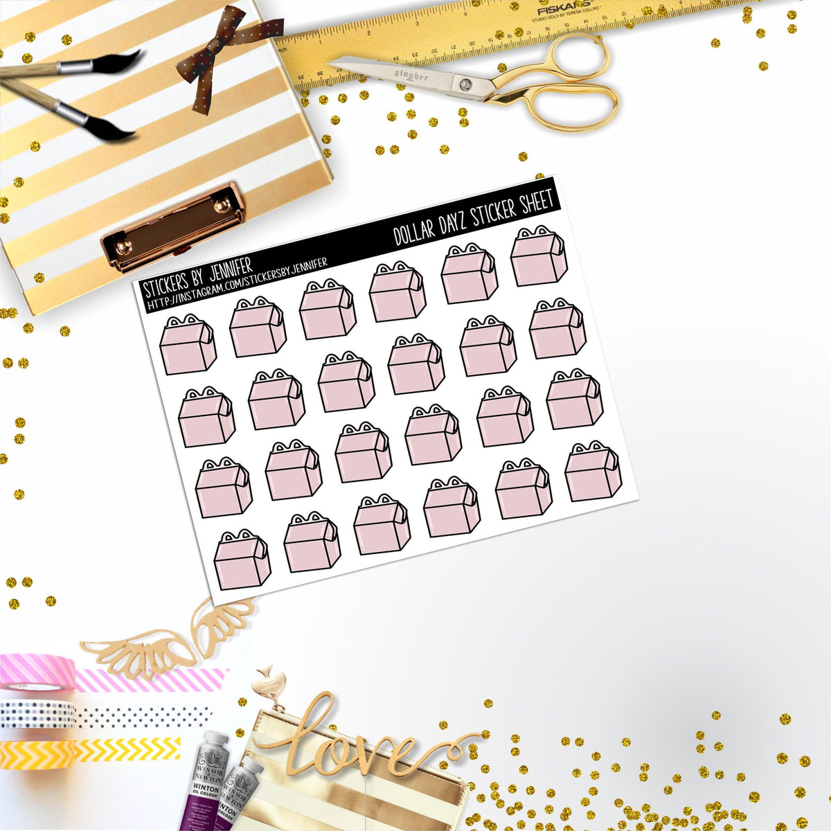 Deco Mini DD608 Planner Stickers, Bullet Journal, Functional Planner Stickers, Stationary Stickers