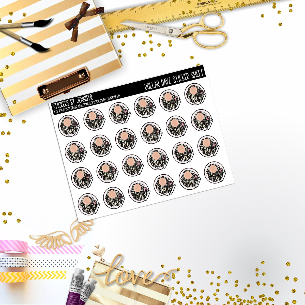 Deco Mini DD611 Planner Stickers, Bullet Journal, Functional Planner Stickers, Stationary Stickers