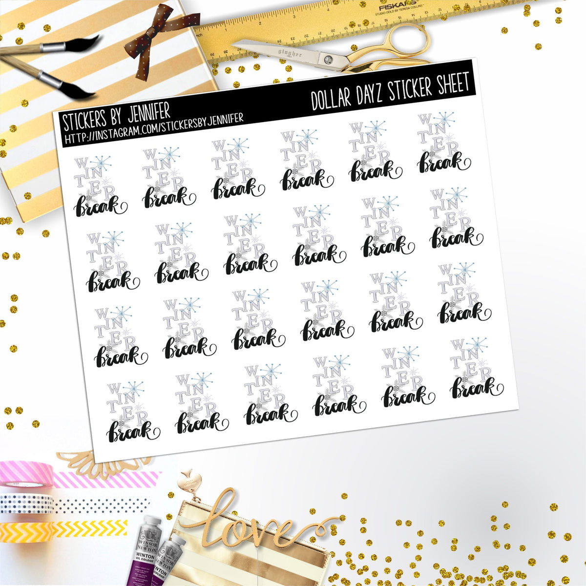 Deco Mini DD649 Planner Stickers, Bullet Journal, Functional Planner Stickers, Stationary Stickers