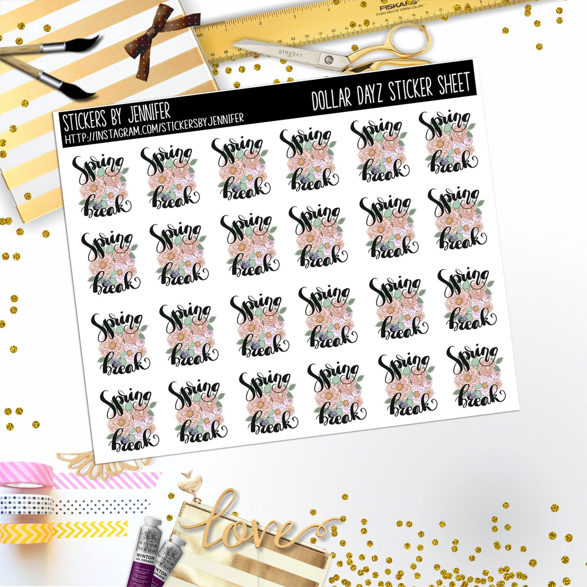 Deco Mini DD652 Planner Stickers, Bullet Journal, Functional Planner Stickers, Stationary Stickers