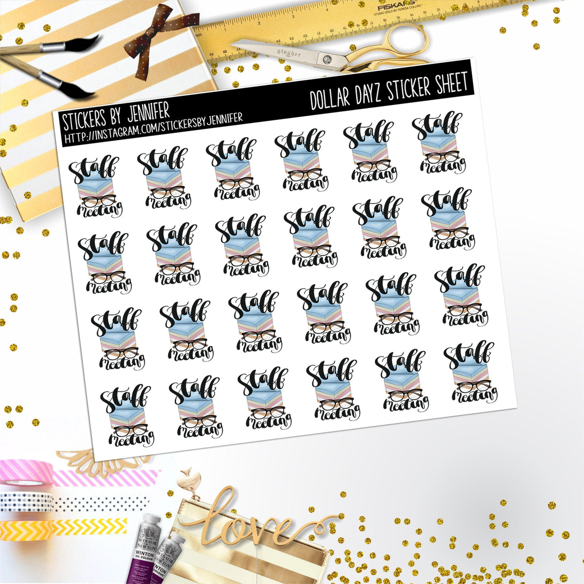 Deco Mini DD653 Planner Stickers, Bullet Journal, Functional Planner Stickers, Stationary Stickers