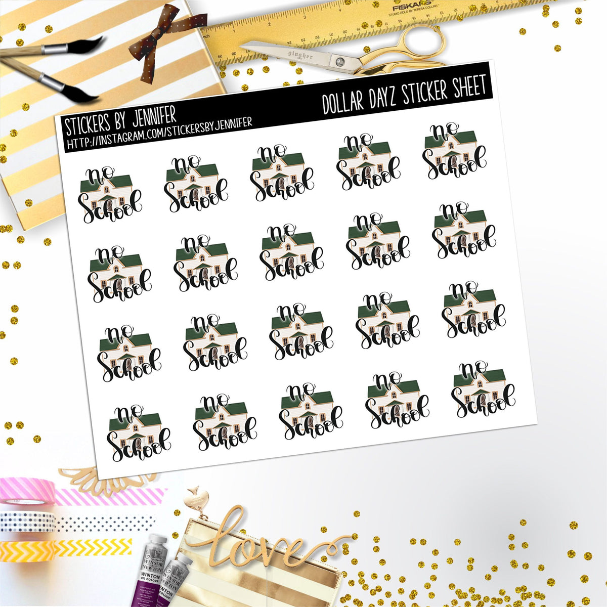 Deco Mini DD655 Planner Stickers, Bullet Journal, Functional Planner Stickers, Stationary Stickers
