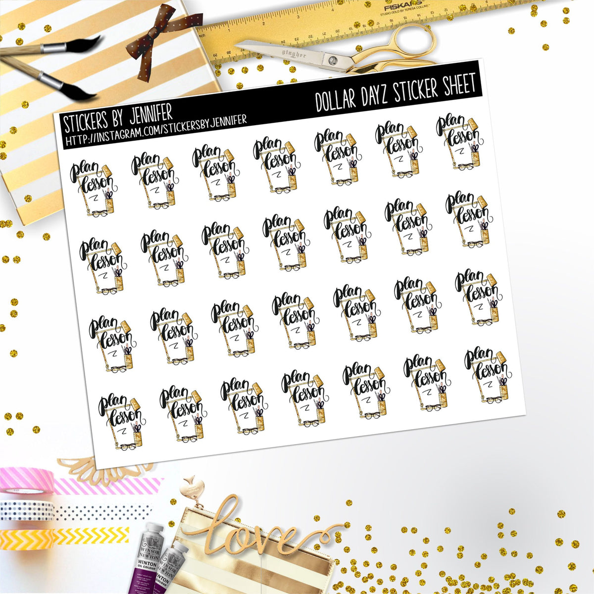 Deco Mini DD656 Planner Stickers, Bullet Journal, Functional Planner Stickers, Stationary Stickers