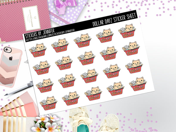Deco Mini DD664 Planner Stickers, Bullet Journal, Functional Planner Stickers, Stationary Stickers