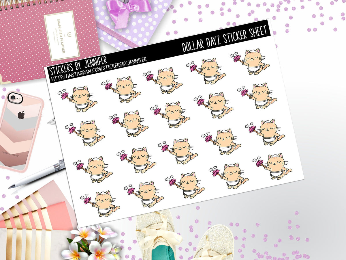Deco Mini DD665 Planner Stickers, Bullet Journal, Functional Planner Stickers, Stationary Stickers