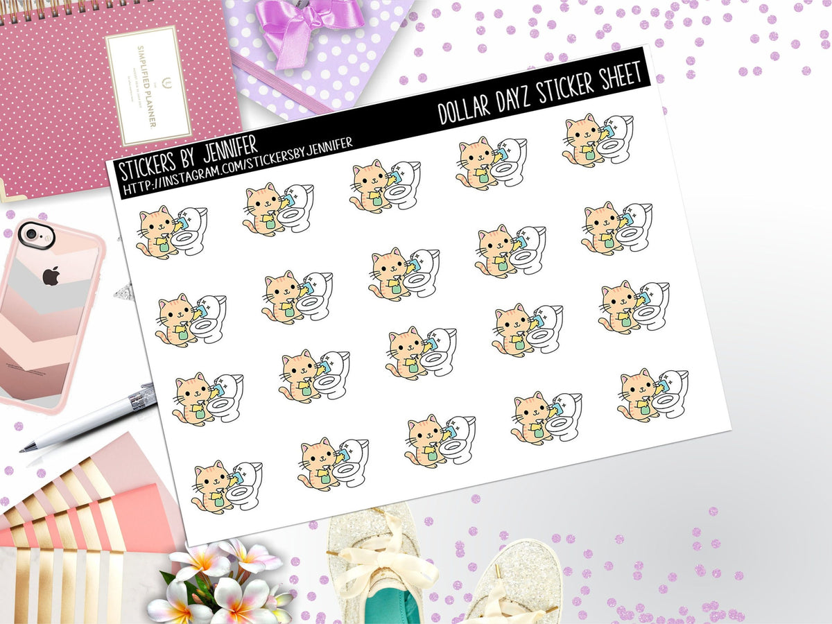 Deco Mini DD667 Planner Stickers, Bullet Journal, Functional Planner Stickers, Stationary Stickers