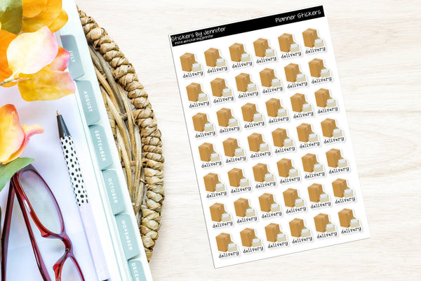 Delivery Planner Stickers, Bullet Journal Stickers, Functional Planner Stickers, Stationary Stickers