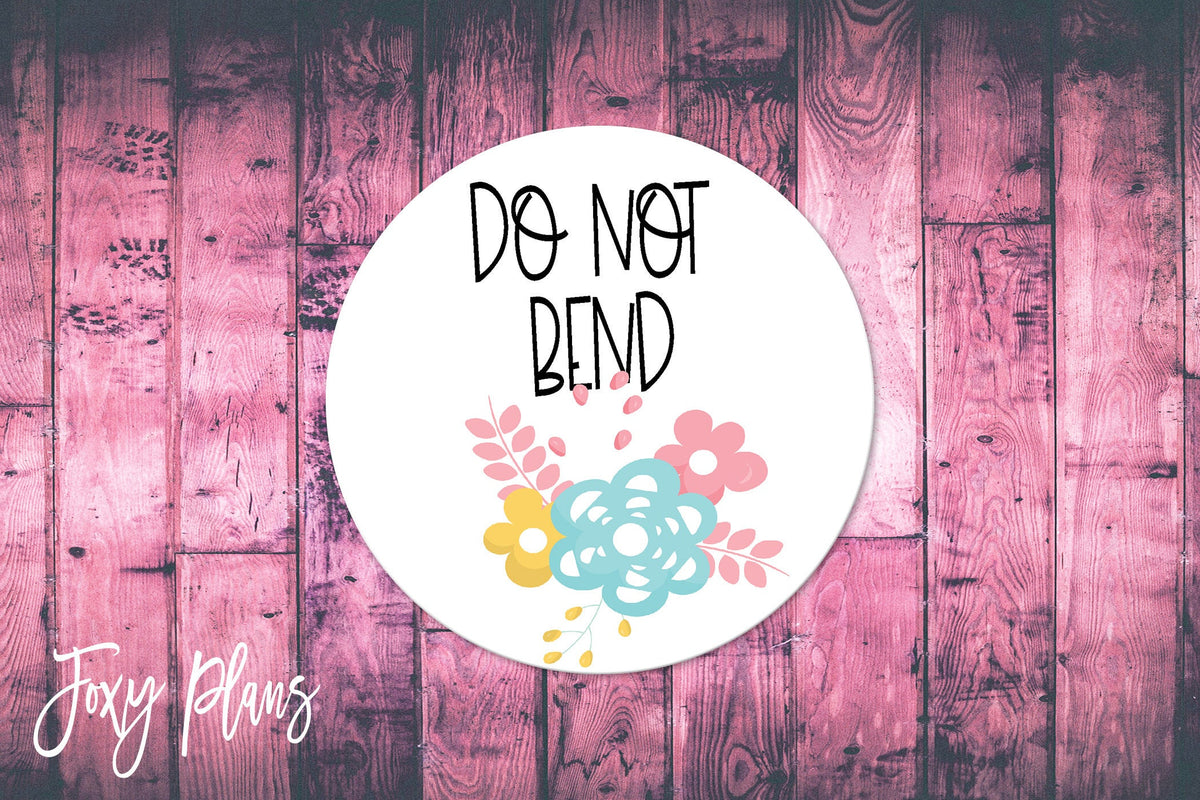 Do Not Bend, Small Business Stickers, Circle Stickers, Stationary Stickers, Functional Planner Stickers, Envelope Stickers