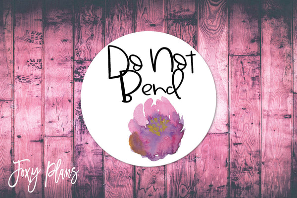 Do Not Bend, Small Business Stickers, Circle Stickers, Stationary Stickers, Functional Planner Stickers, Envelope Stickers