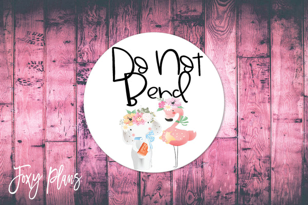 Do Not Bend, Small Business Stickers, Circle Stickers, Stationary Stickers, Functional Planner Stickers, Envelope Stickers