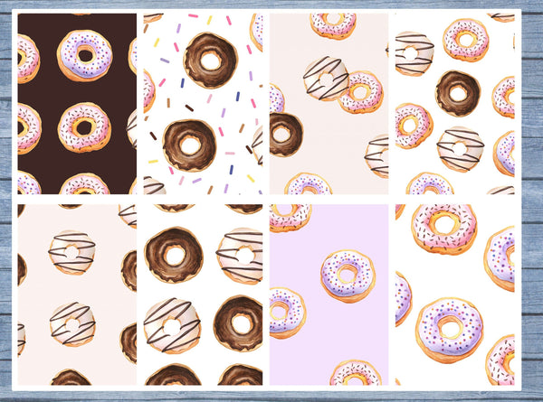 Donuts Full Box Planner Stickers, Big Happy Planner, Erin Condren, Classic Happy Planner